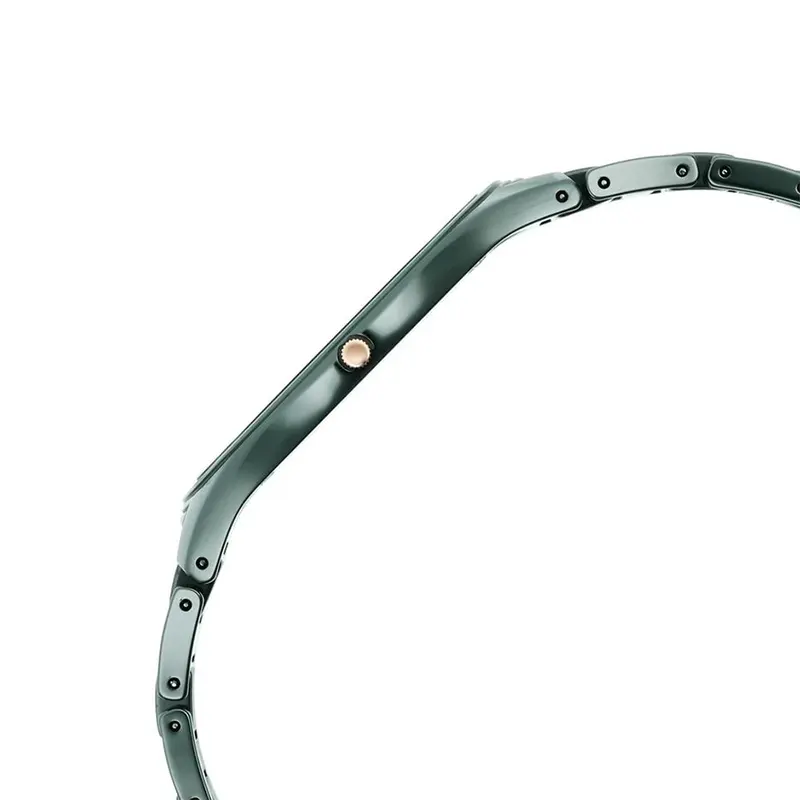 Titan Slimmest Ceramic Green Dial Men’s Watch- 1696QC06